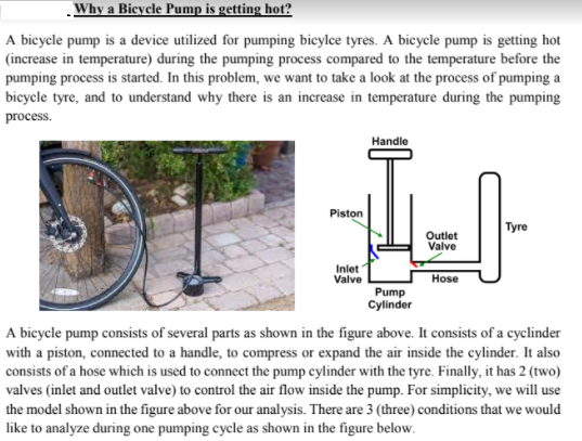 bicycle pump works on which law