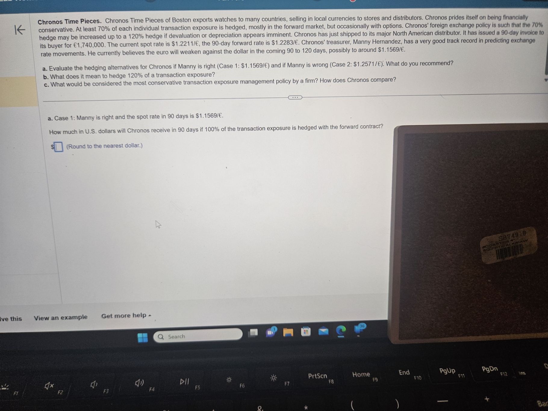 Solved Chronos Time Pieces. Chronos Time Pieces of Boston | Chegg.com