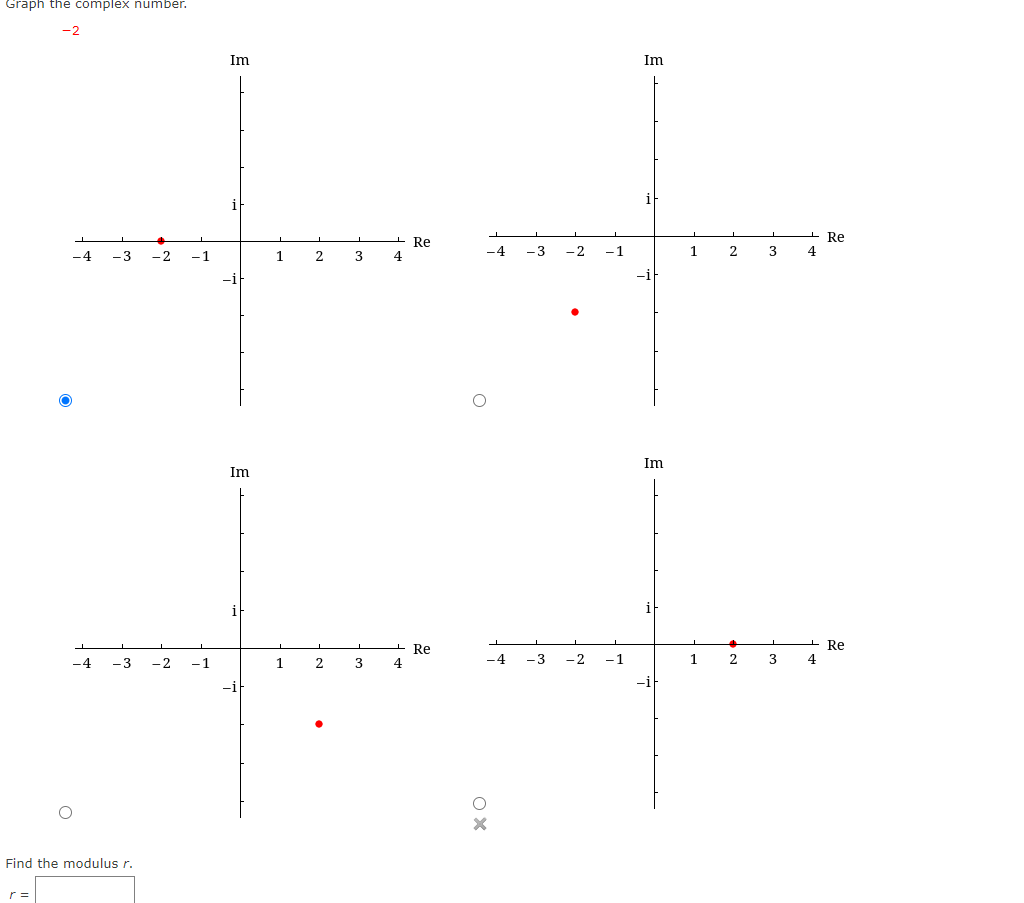 Solved Graph The Complex Number 2 2find The Modulus R R Chegg Solved Graph The Complex Number 2 2find The Modulus R R Chegg