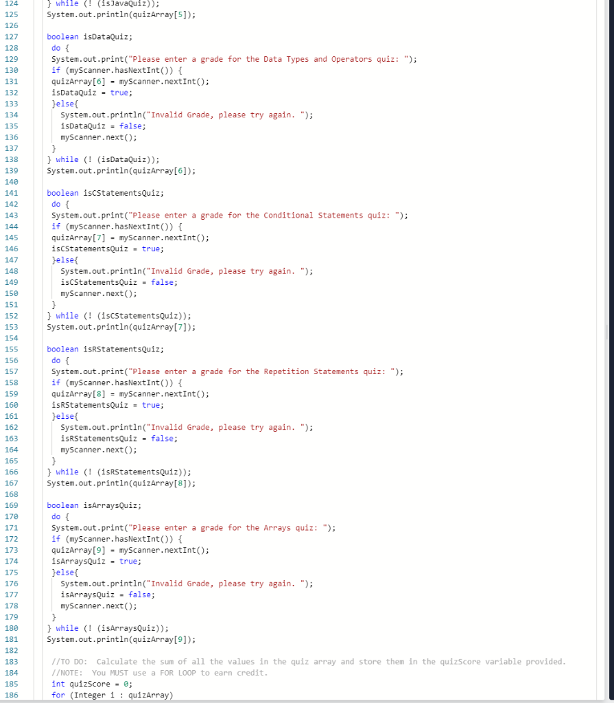 Solved Its alot of code but you only have to do the //TO DO | Chegg.com