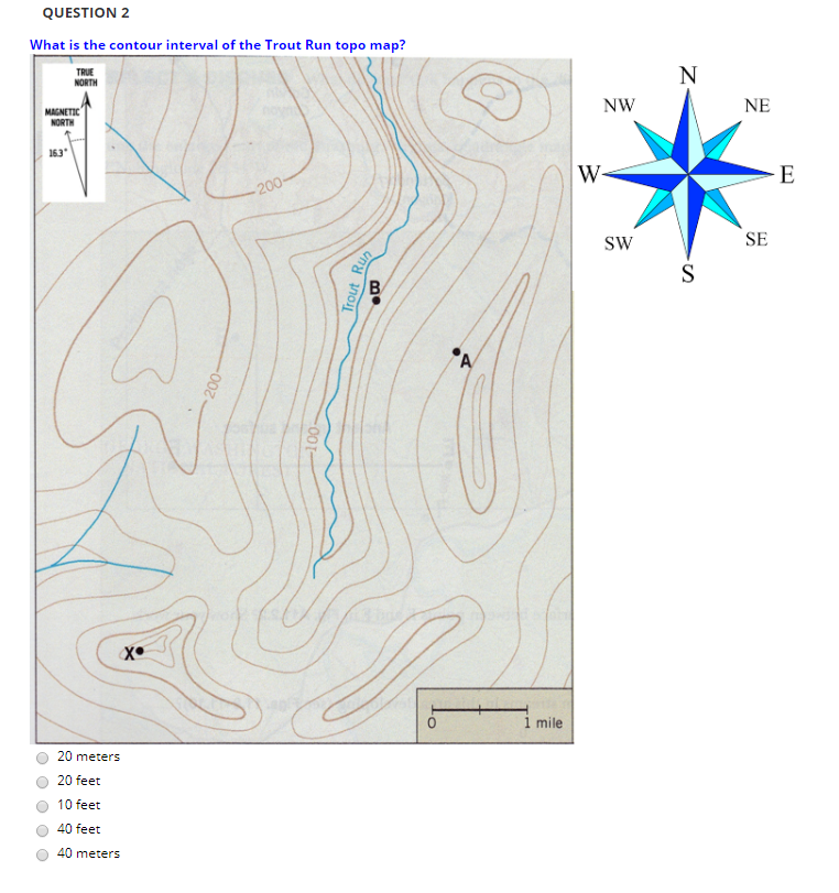 Solved QUESTION 1 What is the declination of Trout
