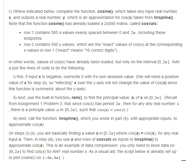Solved IN MATLAB CODE Must pass these cases:%%%%%%%% test | Chegg.com
