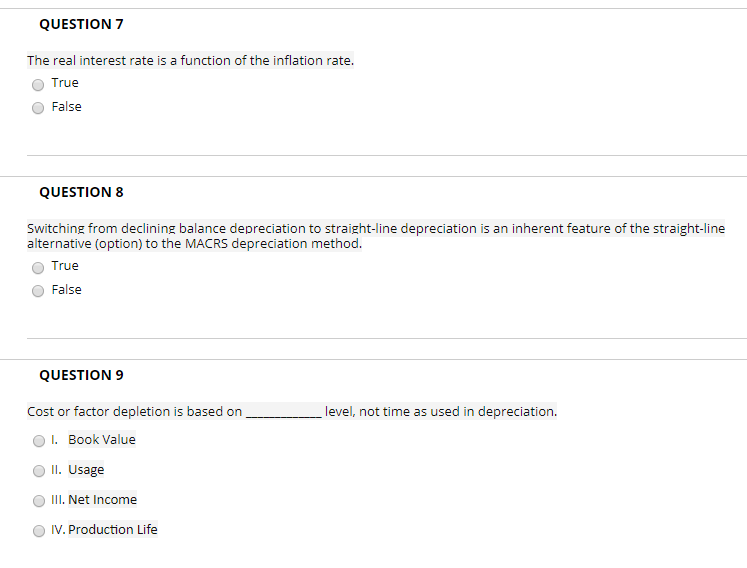 Solved QUESTION 7 The real interest rate is a function of | Chegg.com