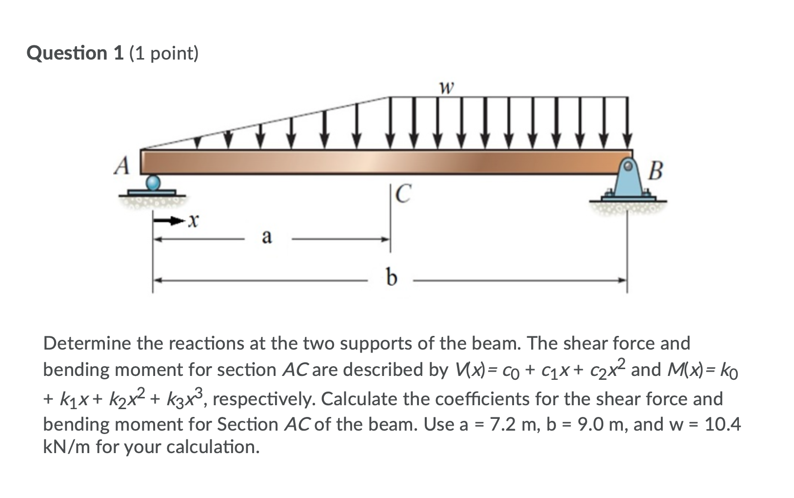 Solved Find Magnitude of vertical reaction force at A, | Chegg.com
