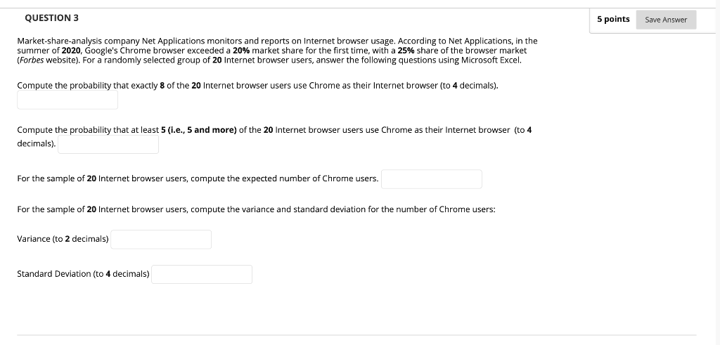 Solved QUESTION 3 5 points Save Answer Market-share-analysis | Chegg.com