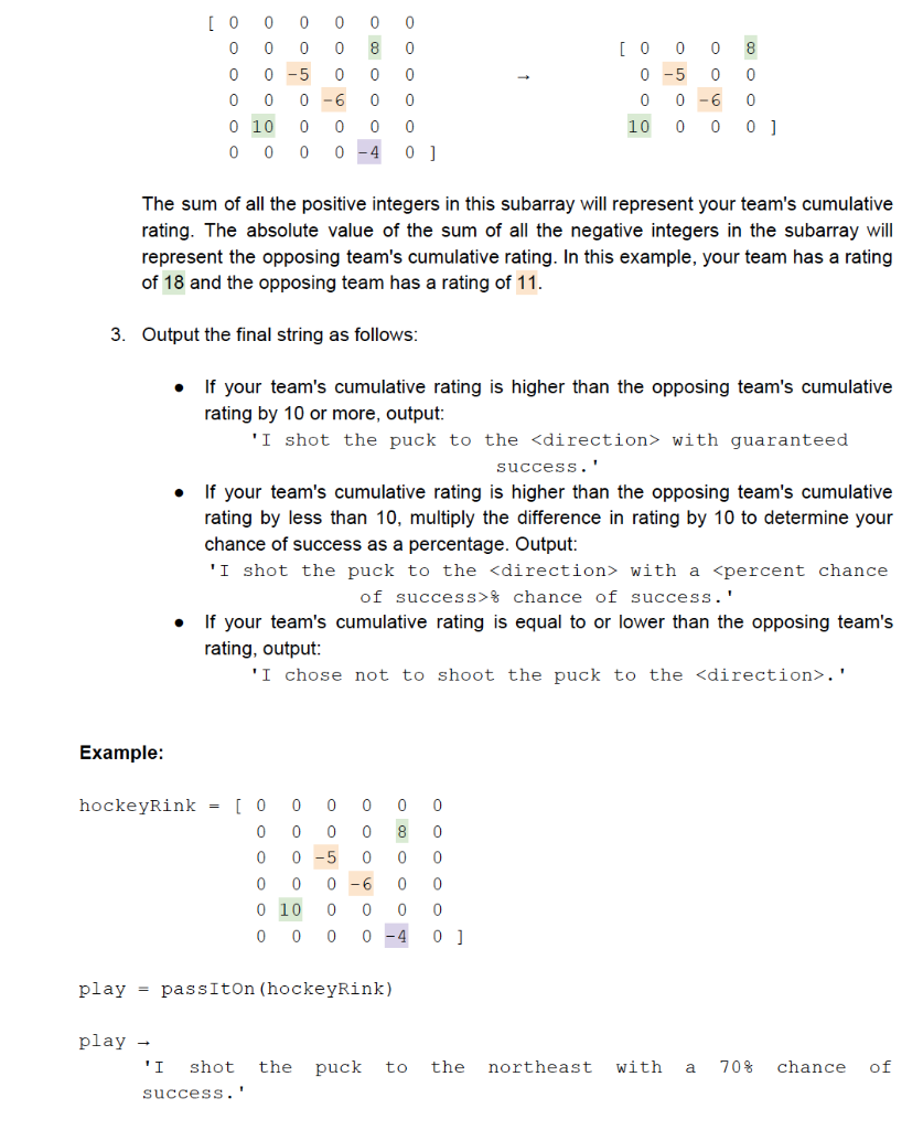 Solved Function Name: passIton Inputs: 1. (double) A MxN | Chegg.com