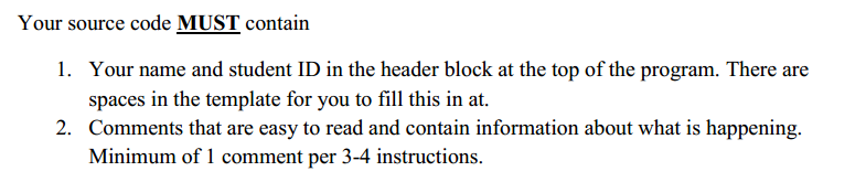 Write a simple Assembly Language program .Use the | Chegg.com