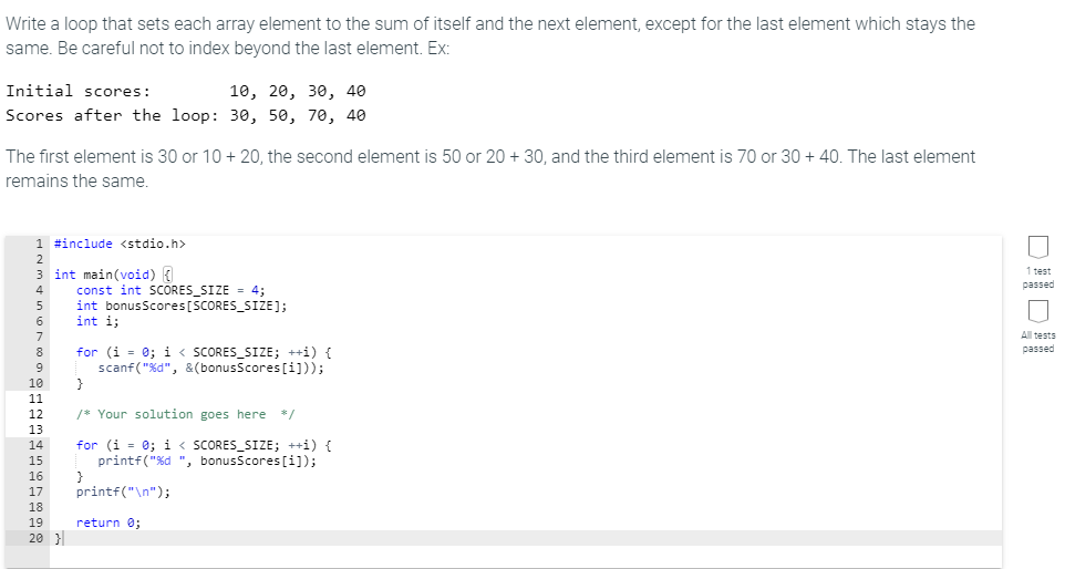 solved-write-a-loop-that-sets-each-array-element-to-the-sum-chegg