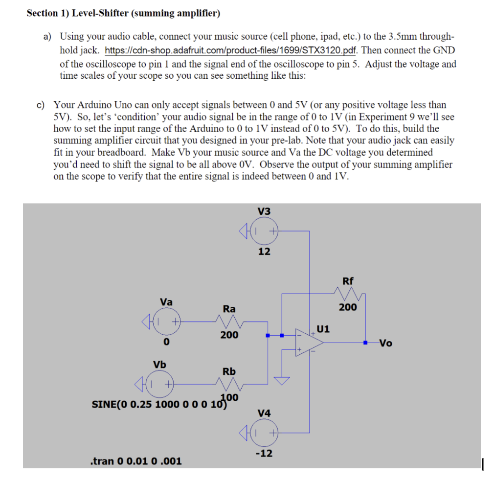 Solved I just want to know how I would build my circuit on a | Chegg.com