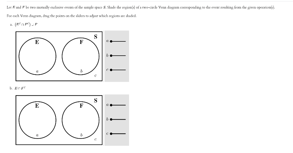 Solved Let E and F be two mutually exclusive events of the | Chegg.com