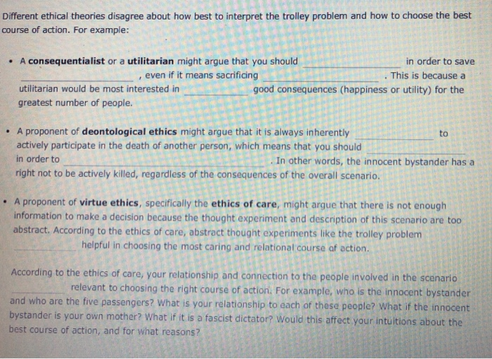 Solved Different ethical theories disagree about how best to | Chegg.com
