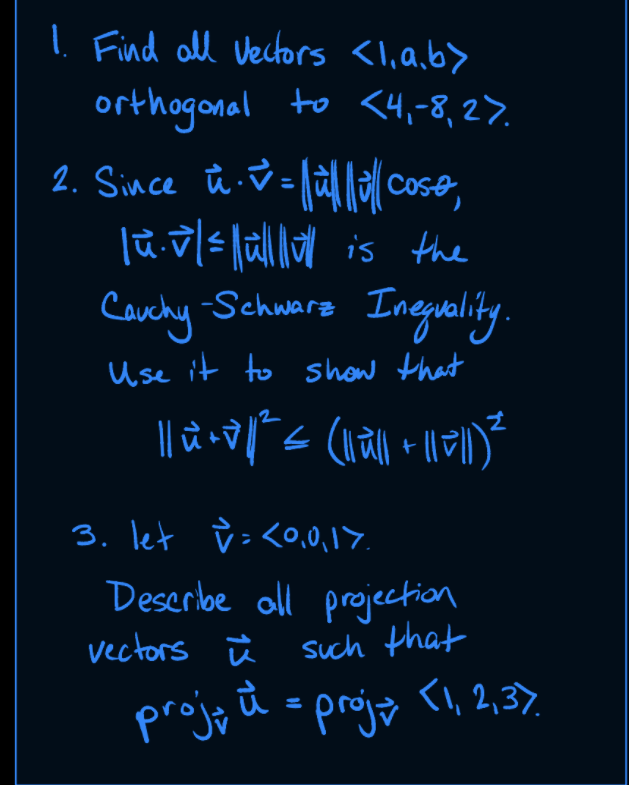 Solved 1. Find All Vectors | Chegg.com