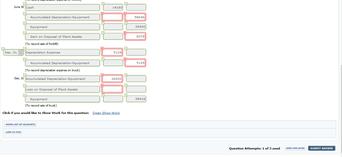 solved question completion status: assets decrease and... Solved Problem 9-3A Your answer is partially correct. Try | Chegg.com