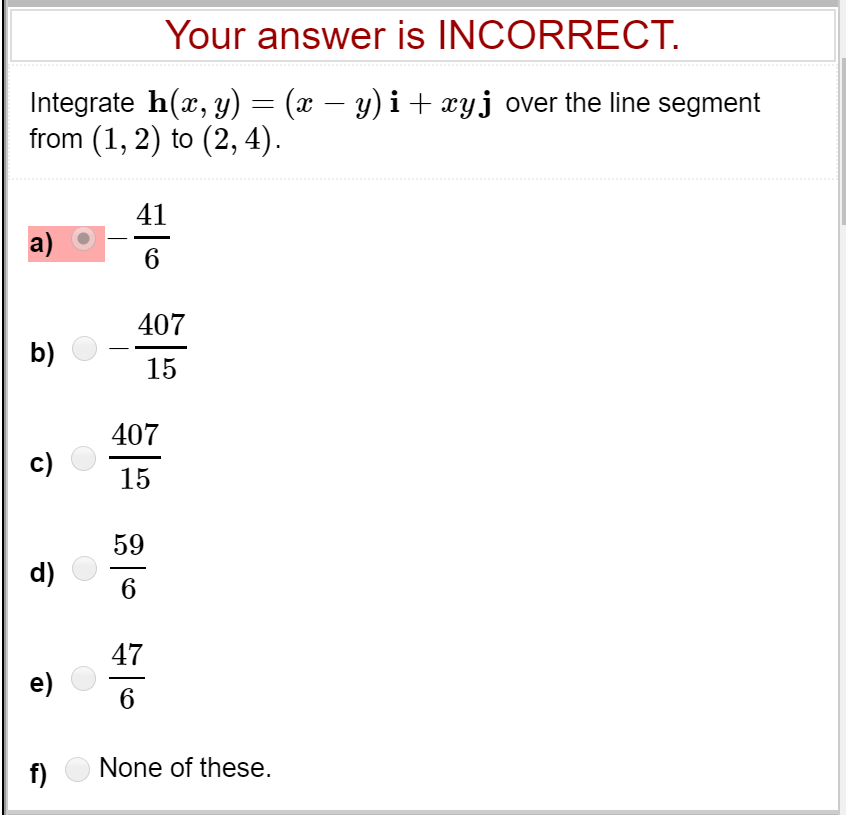 Solved Your Answer Is Incorrect Integrate H X Y X Chegg Com