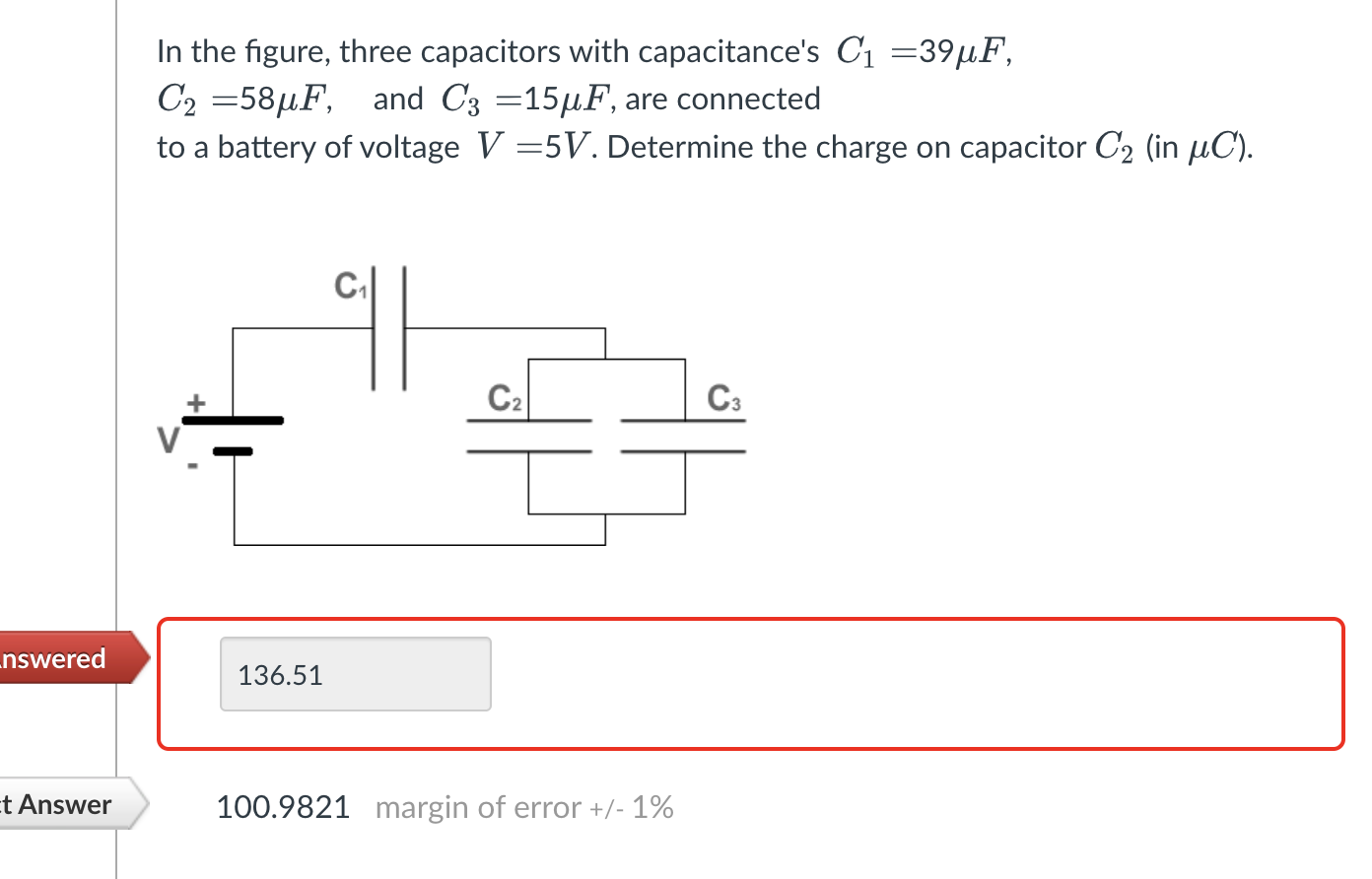 Solved In the figure, three capacitors with capacitance's | Chegg.com