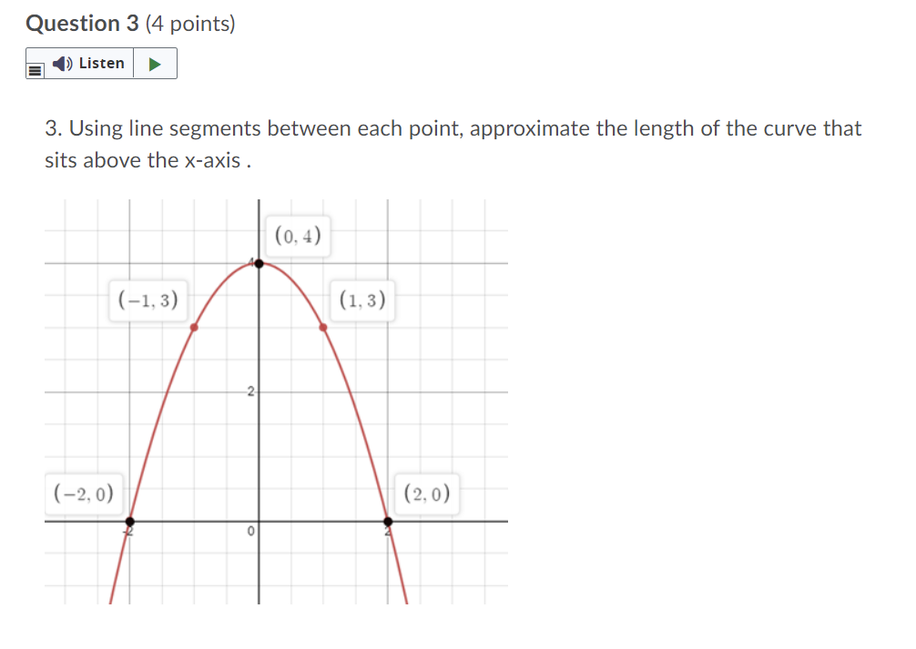 Solved 3. Using line segments between each point, | Chegg.com