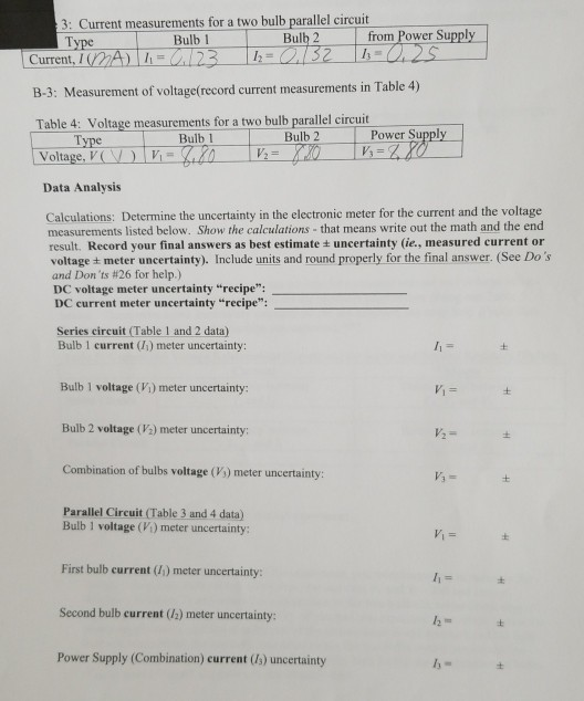 Determine the uncertainty in the electronic meter for