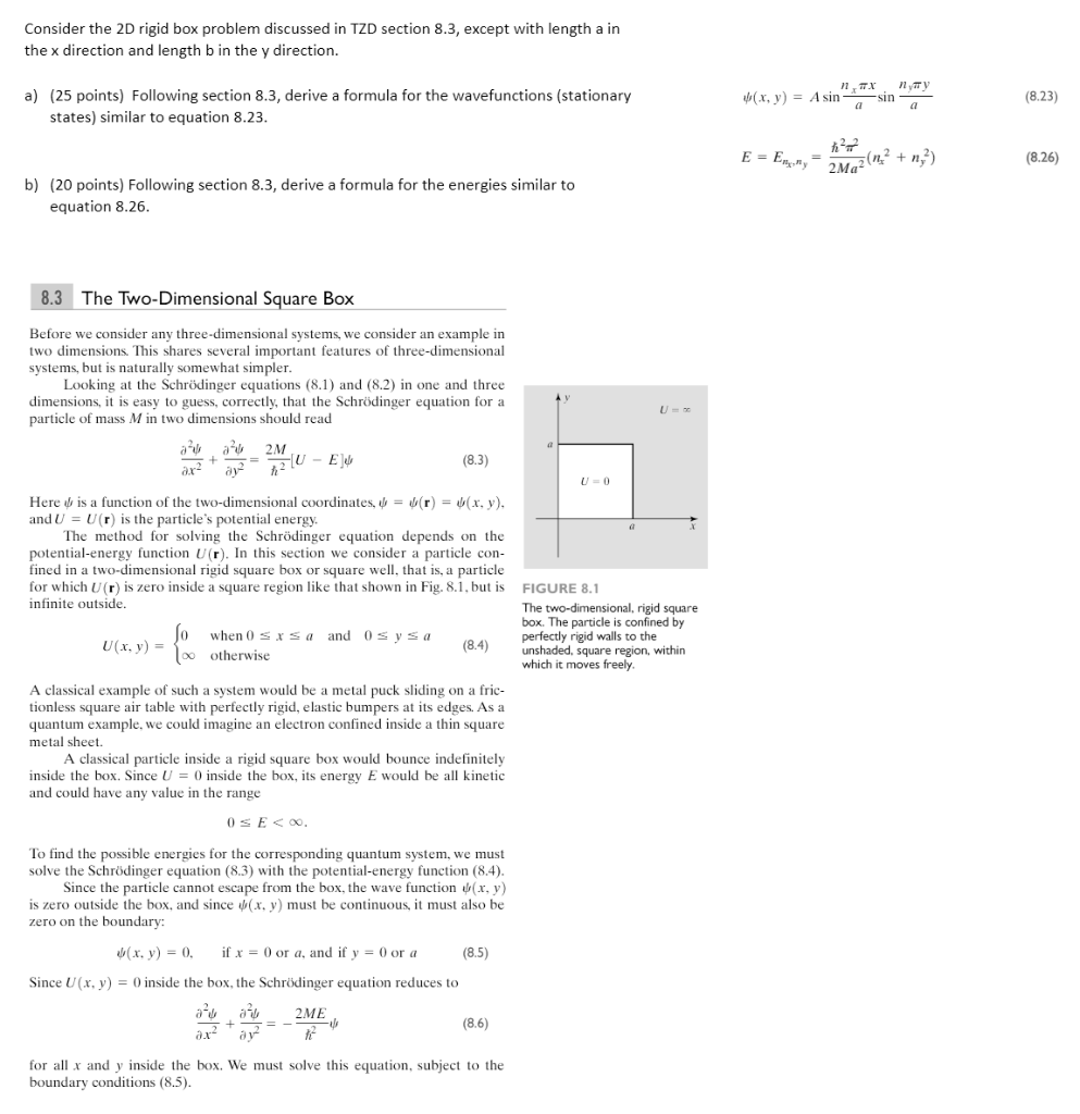 Solved Consider the 2D rigid box problem discussed in TZD | Chegg.com
