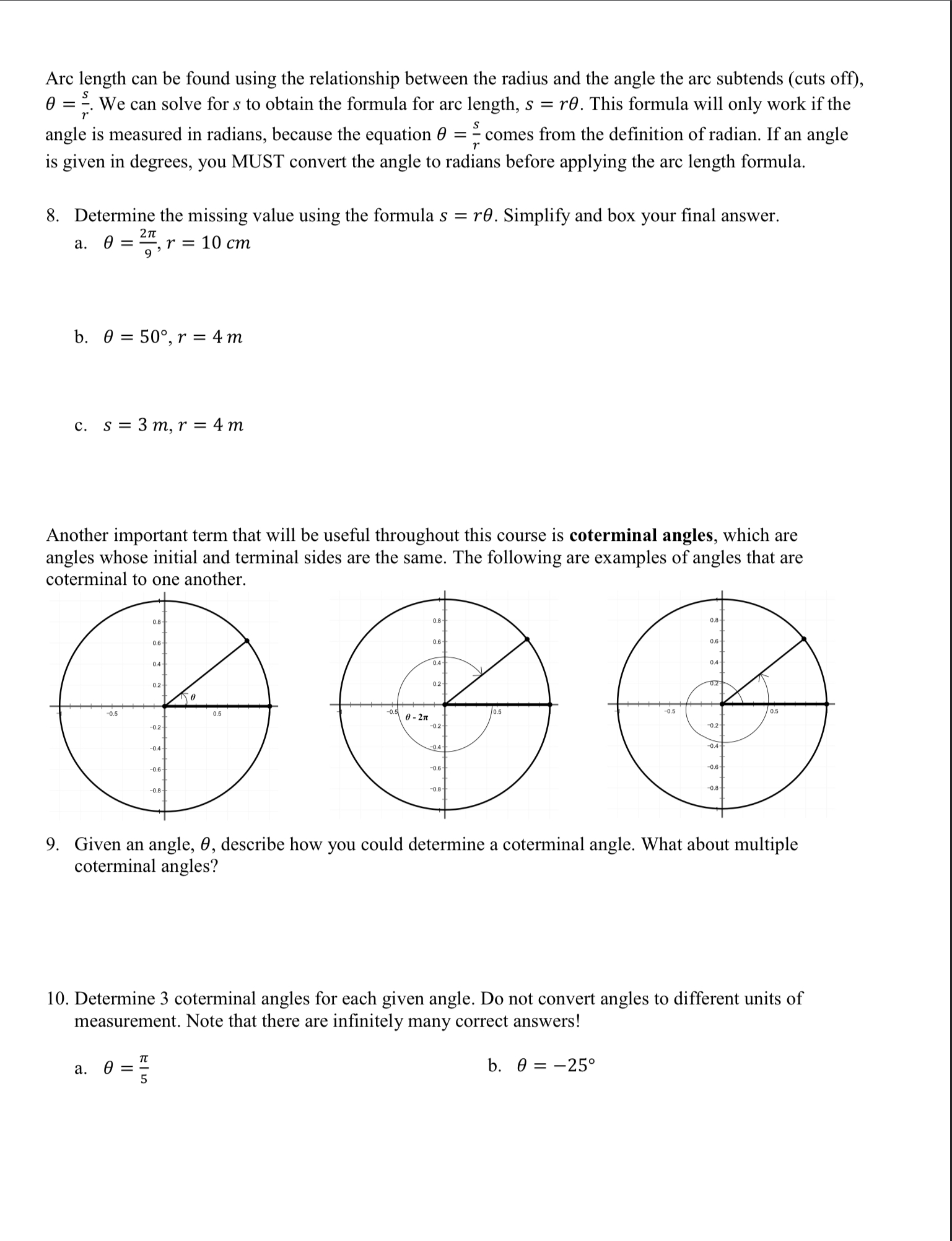 Solved Arc length can be found using the relationship | Chegg.com