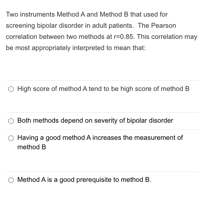 Solved Two Instruments Method A And Method B That Used For | Chegg.com