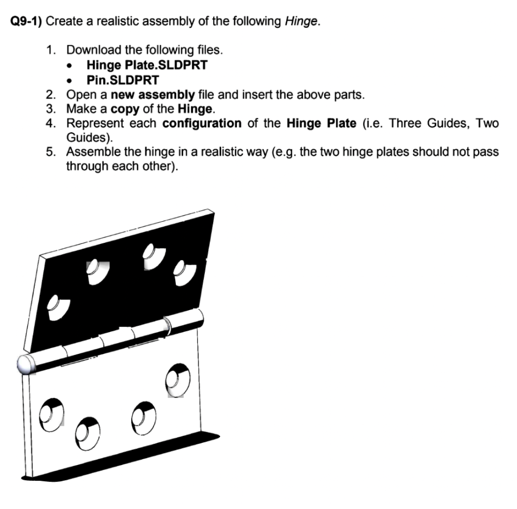 Solved 29-1) Create a realistic assembly of the following | Chegg.com