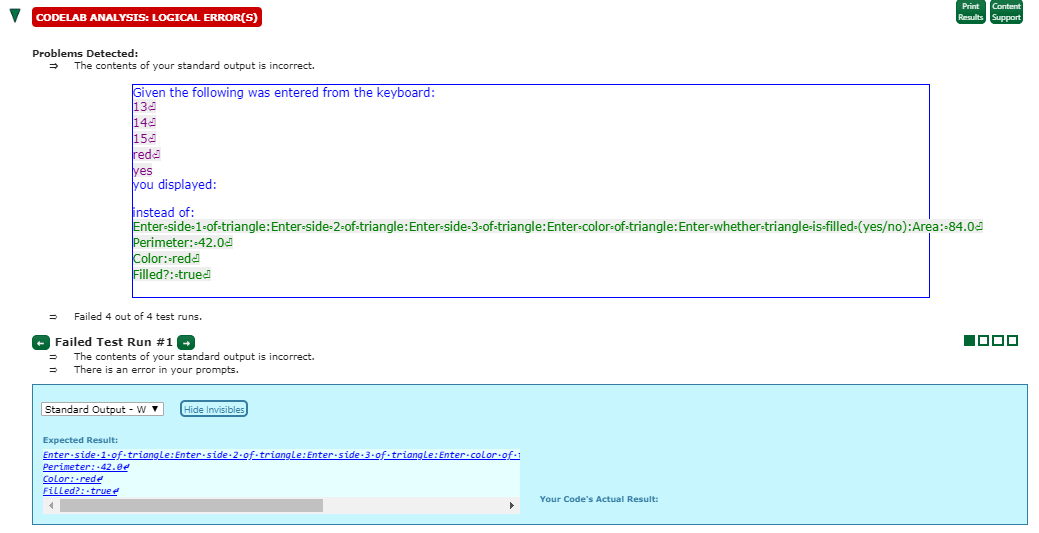 Solved Design a class named Triangle that extends | Chegg.com