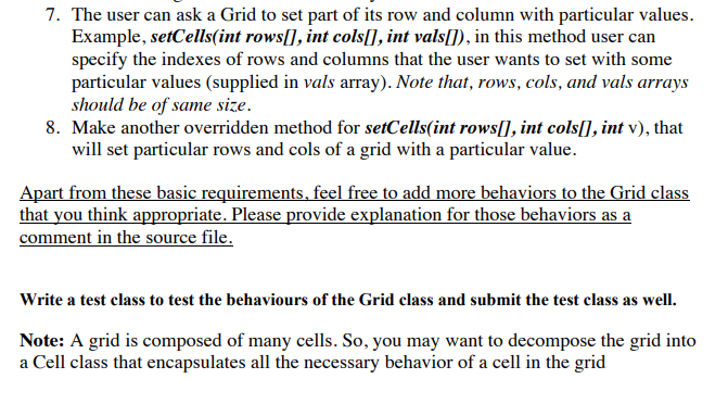 Solved In this exercise, you need to implement a class that | Chegg.com