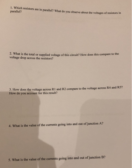Record voltage values in the Table and in the