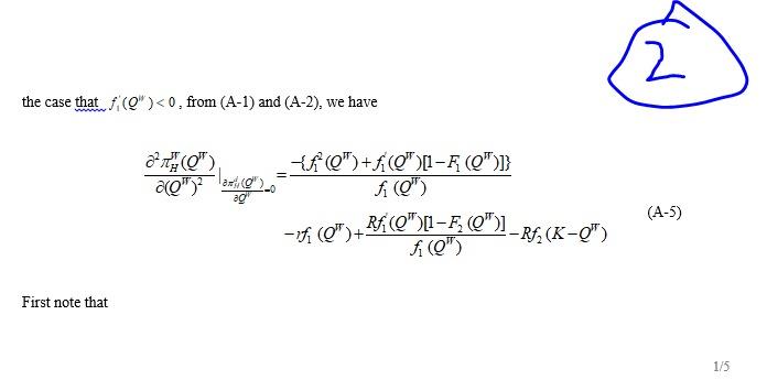 1 Proof of Proposition 1: The first order condition | Chegg.com