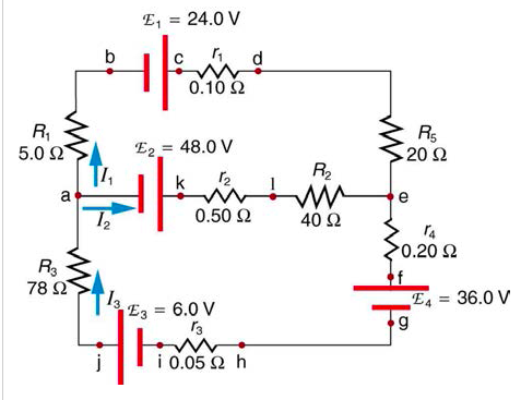 Solved Kirchhoff Example- Using Kirchhoff's Rules, Calculate | Chegg.com