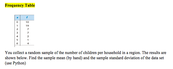 Solved Frequency Table 0 2 3 10 19 7 7 2. 1 4 5 You collect | Chegg.com