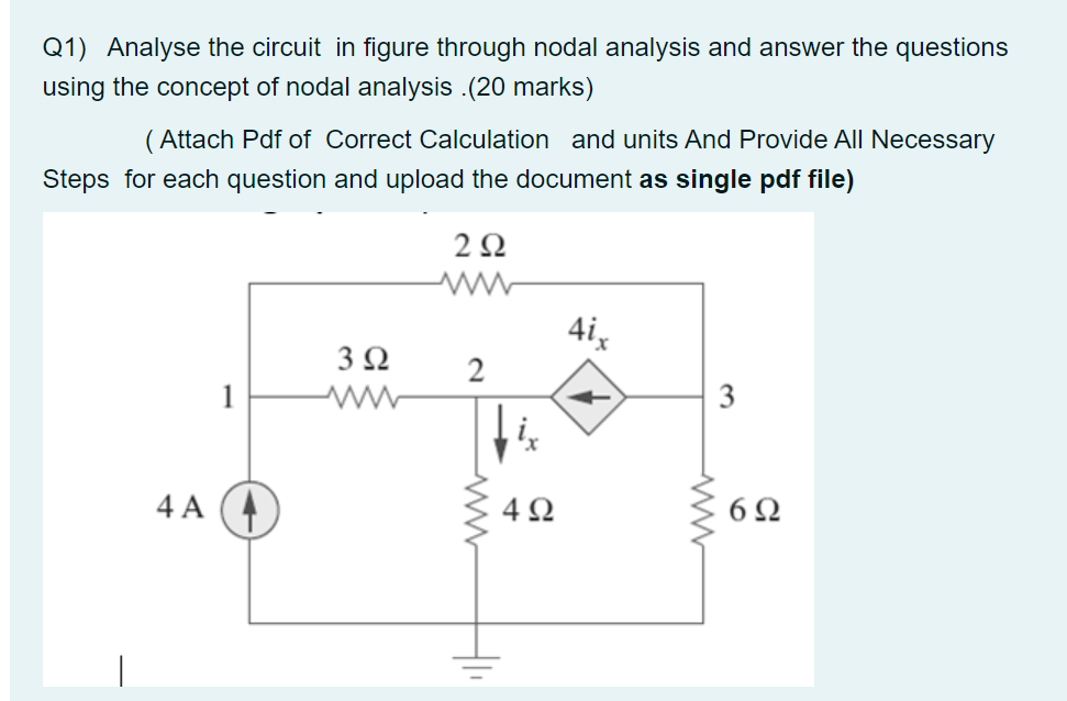 Solved A) The Number Of Reference Node In The Circuit | Chegg.com