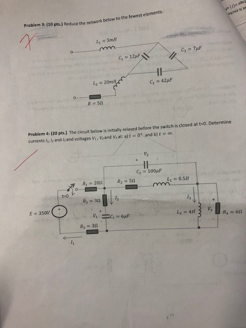 Solved Problem 2: (20 pts.) Consider the circuit in the | Chegg.com