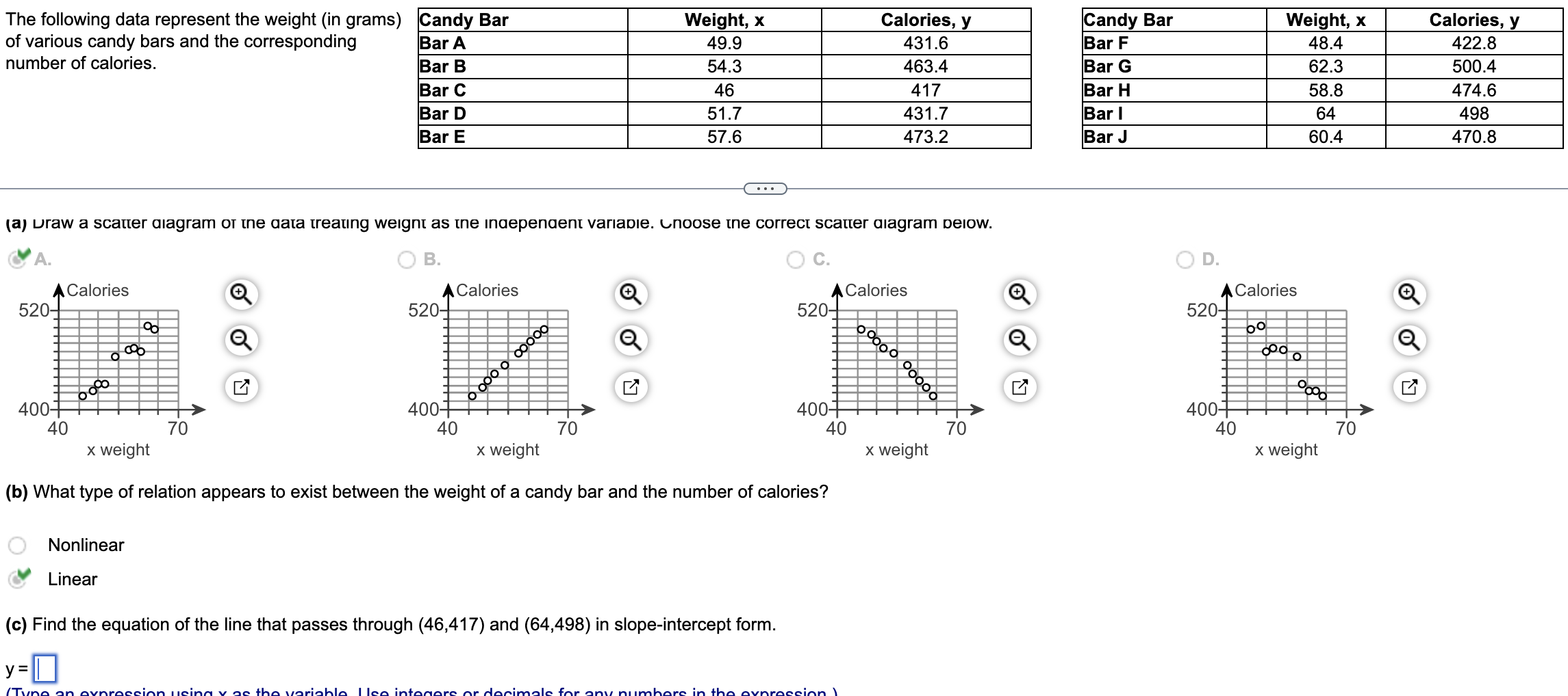 solved-the-following-data-represent-the-weight-in-grams-of-chegg