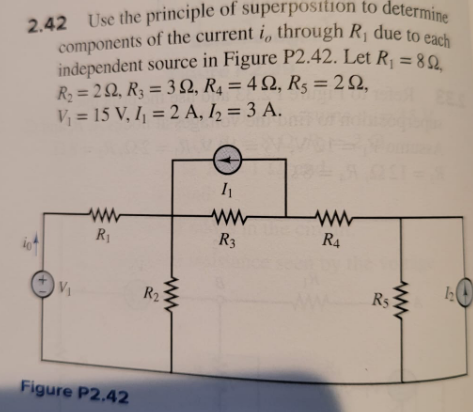 Solved 2.42 Use the principle of superposition to determine | Chegg.com