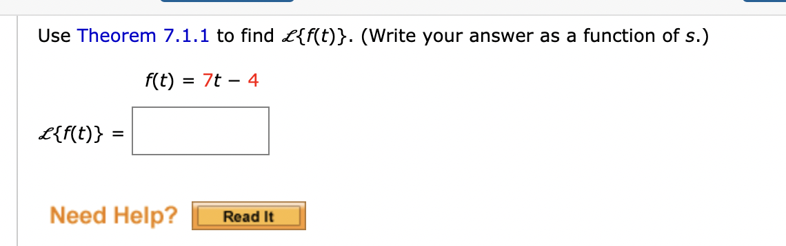 Solved Transforms of Some Basic Functions (a) L{1}=s1 (b) | Chegg.com