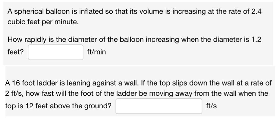 solved-a-spherical-balloon-is-inflated-so-that-its-volume-is-chegg