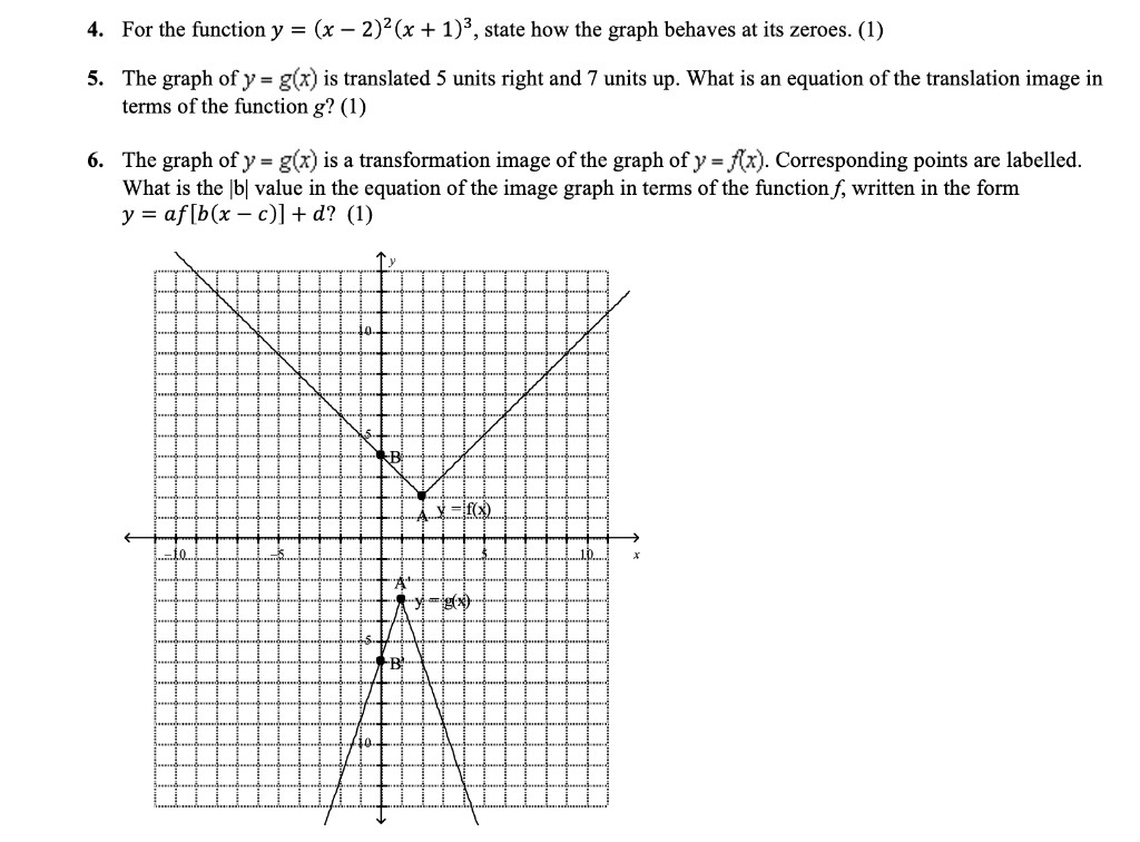 Solved 4 For The Function Y X 2 2 X 1 3 State How Chegg Com