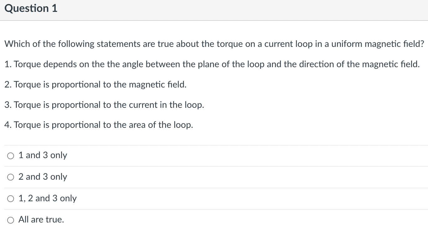 Solved Which of the following statements are true about the | Chegg.com