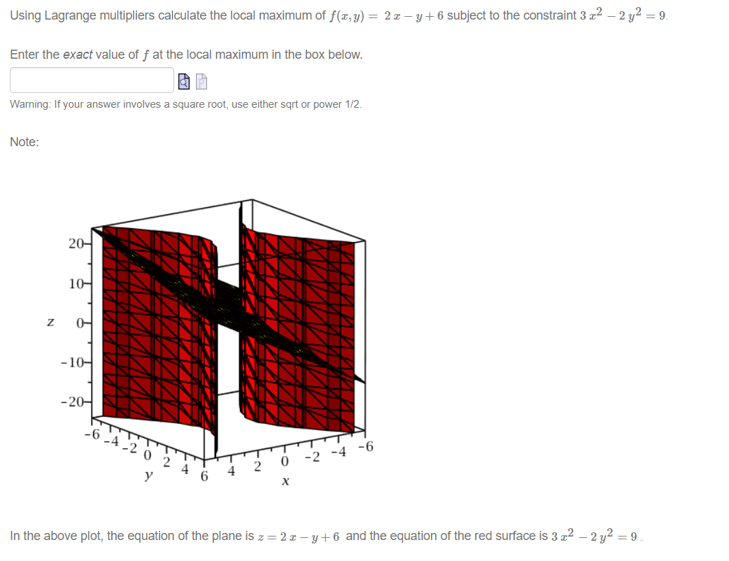 Solved Using Lagrange multipliers calculate the local | Chegg.com