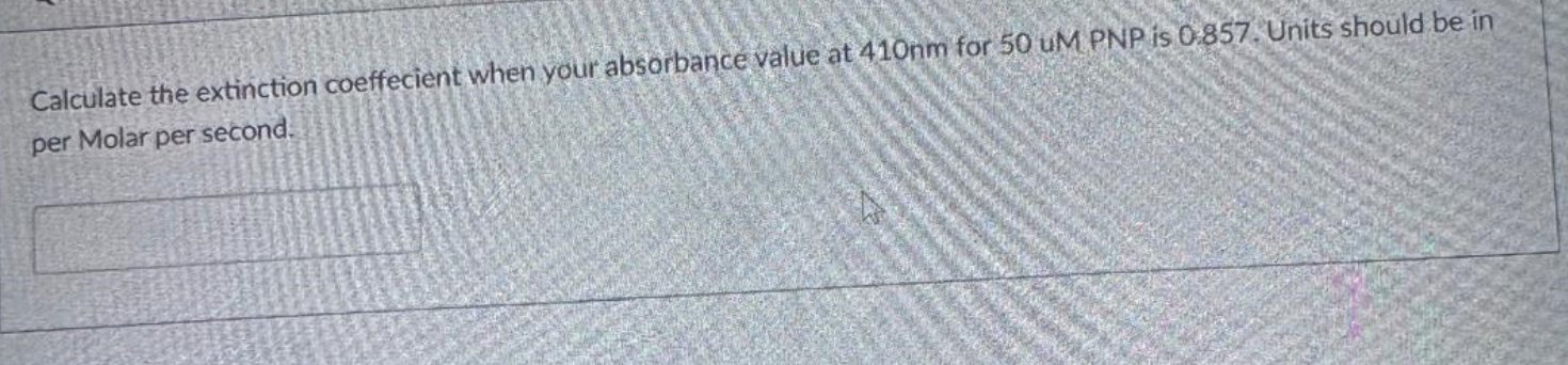 Solved Calculate the extinction coeffecient when your | Chegg.com