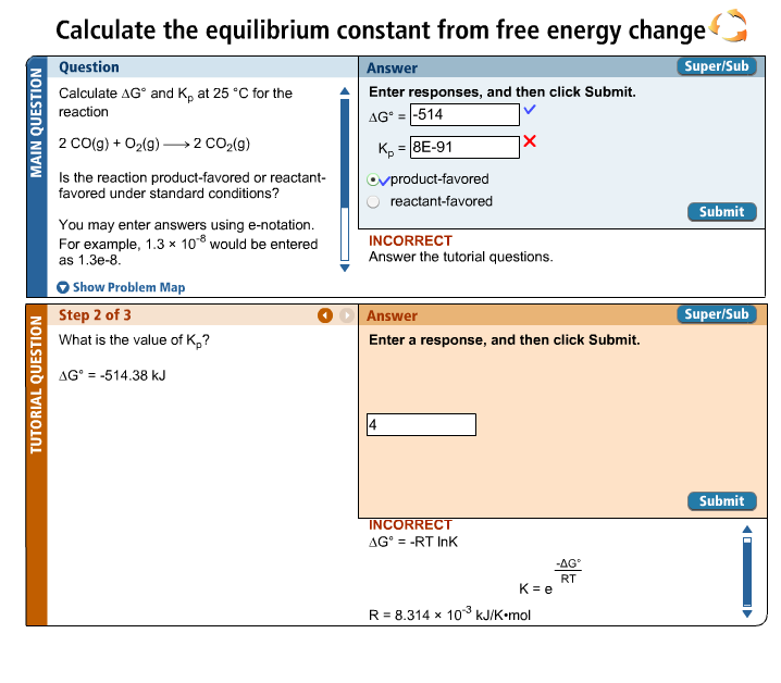 Solved Calculate the equilibrium constant from free energy | Chegg.com