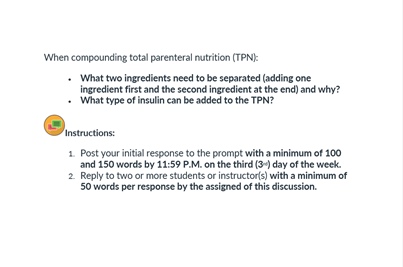 total parenteral nutrition formula