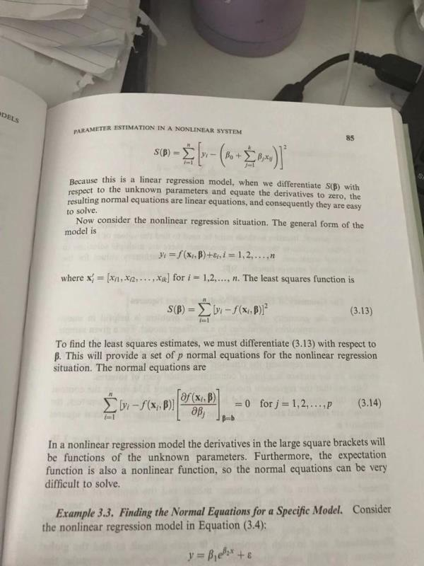 Solved 2. (10 Points) Derive the normal equations for the | Chegg.com