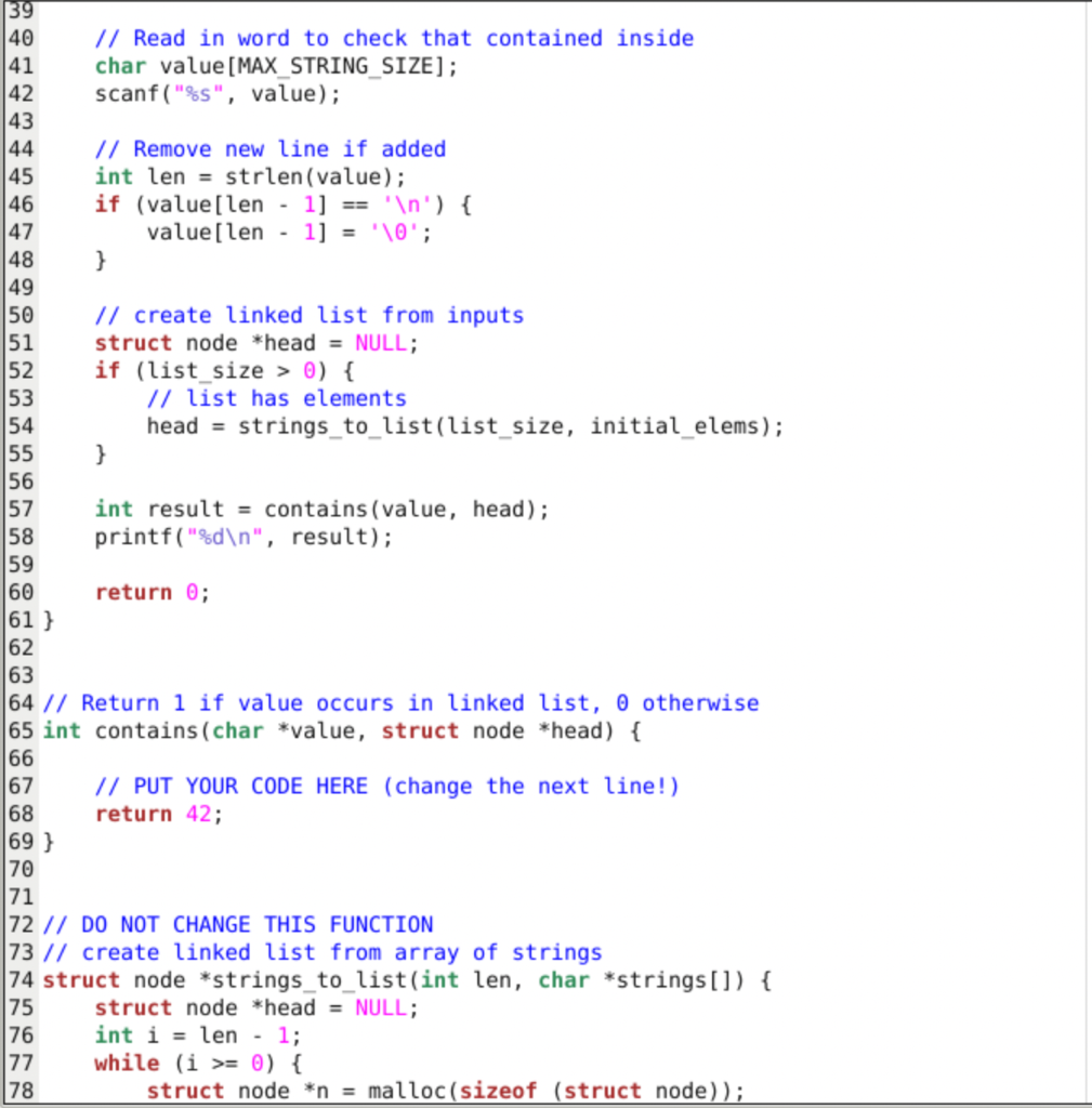 Solved Your task is to add code to this function in | Chegg.com