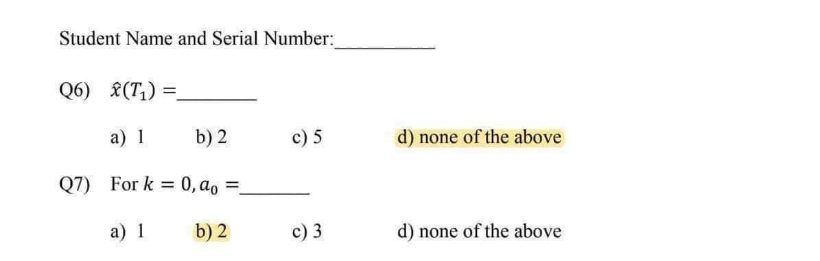 Solved Part 2 [2 Points Each]: Choose The Best Answer Among | Chegg.com