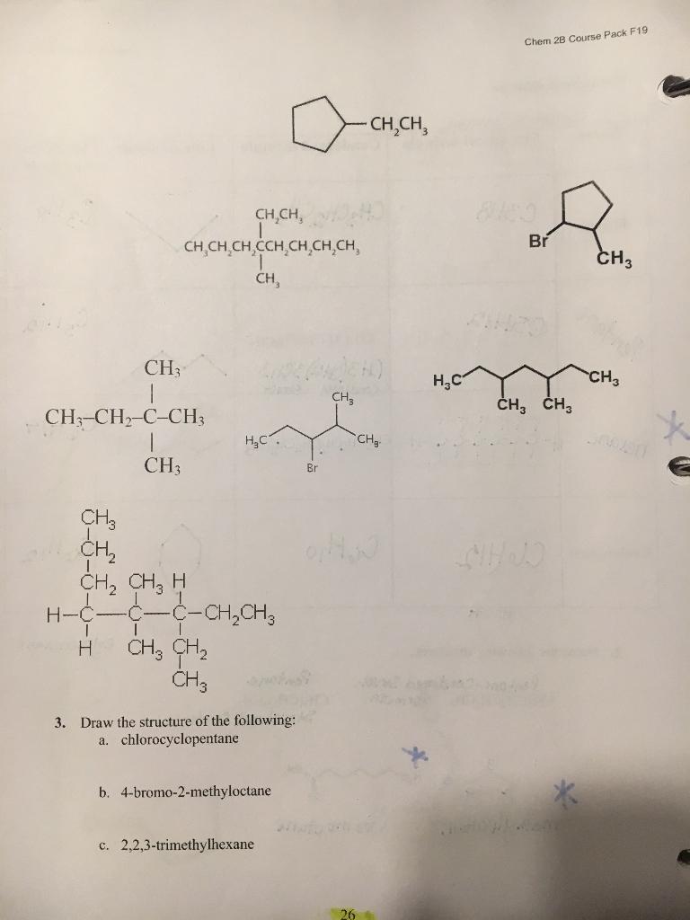 Solved Chem 2B Course Pack F19 CH,CH, CH.CH CH CH | Chegg.com