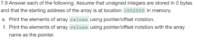 Solved 7.9 Answer each of the following. Assume that | Chegg.com