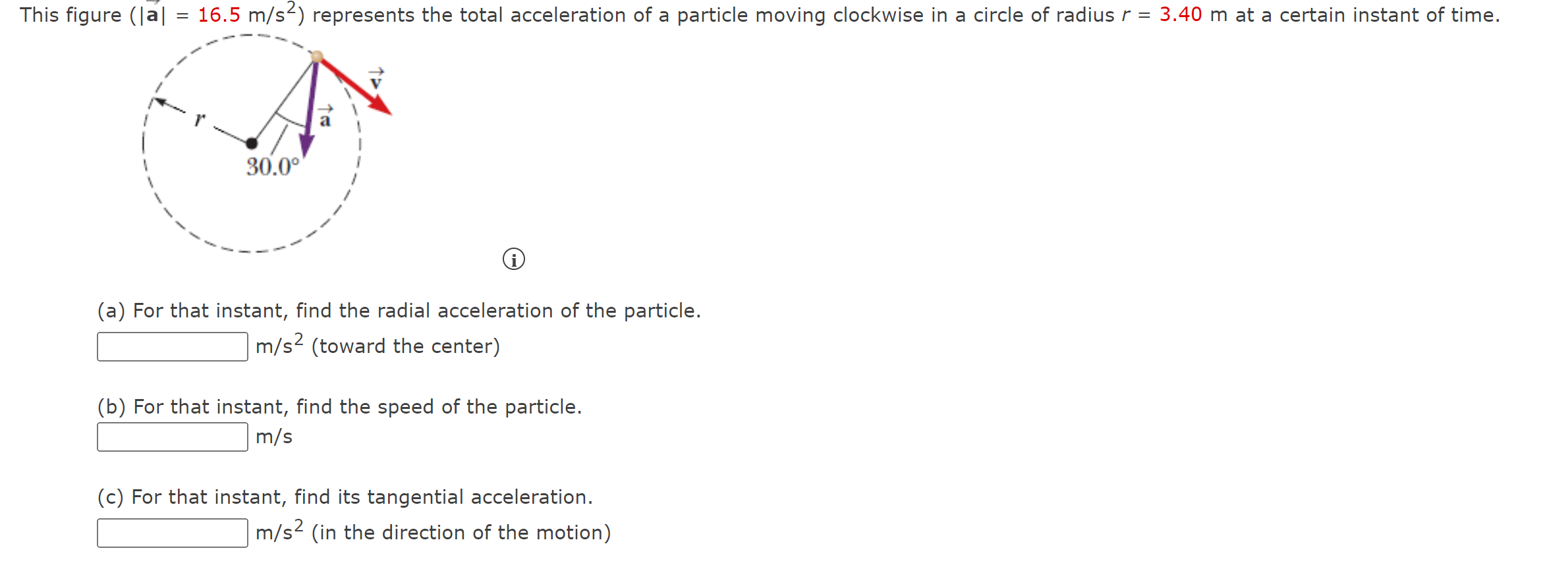 Solved This Figure (∣a∣=16.5 M/s2) Represents The Total | Chegg.com