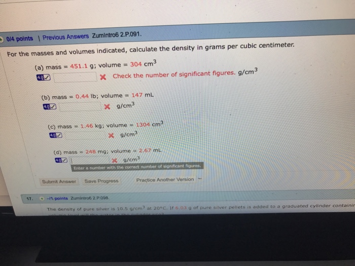 G clearance per cm